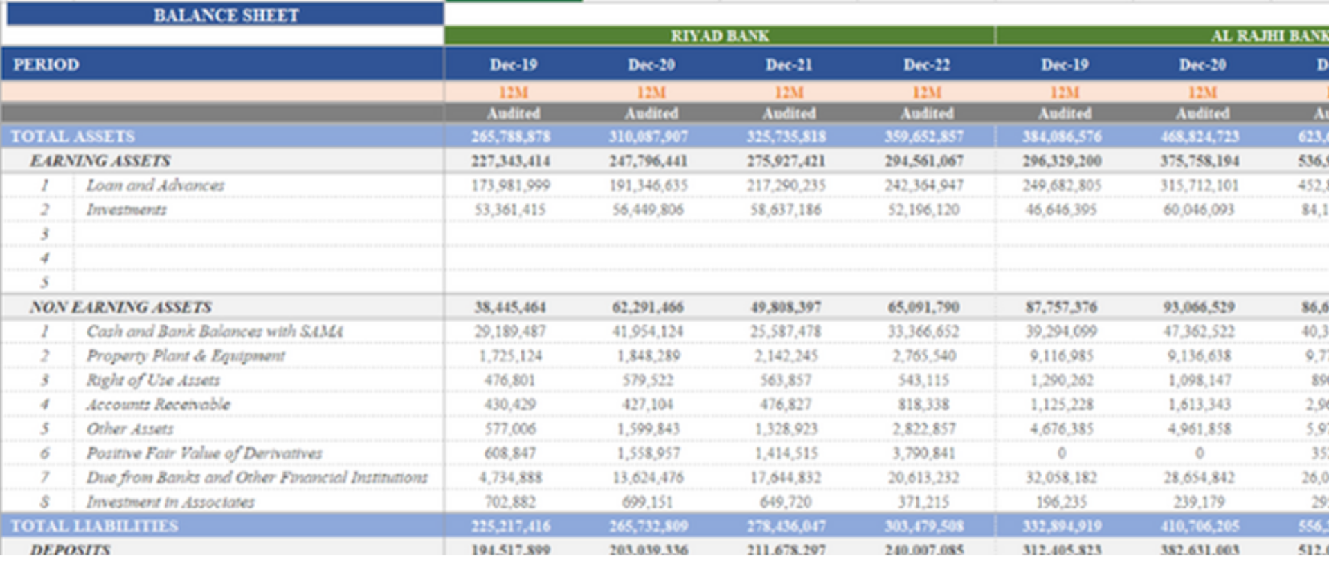 Excerpt from the bank rating and credit scoring methodology developed for Saudi Arabia